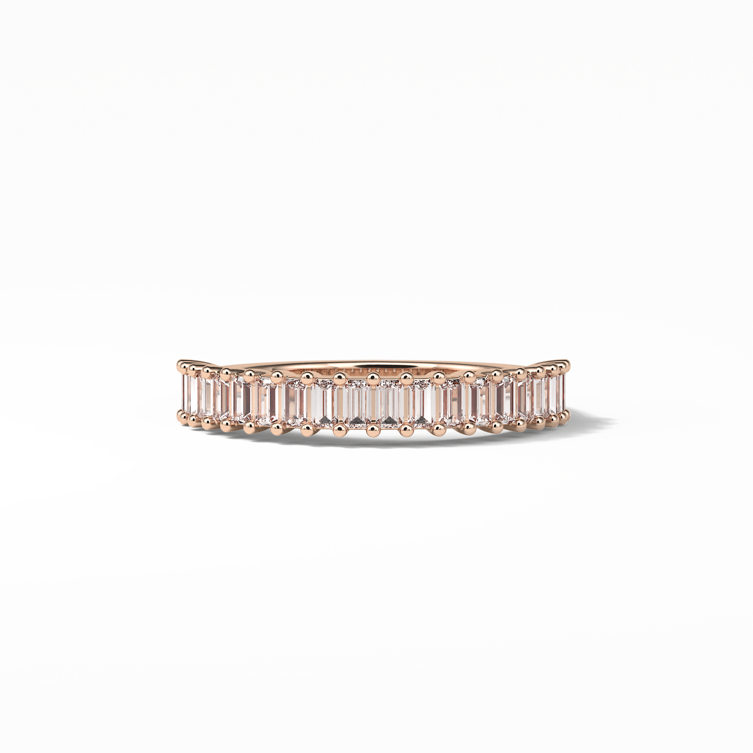 0.5 TCW Baguette Shaped Wedding Band 15