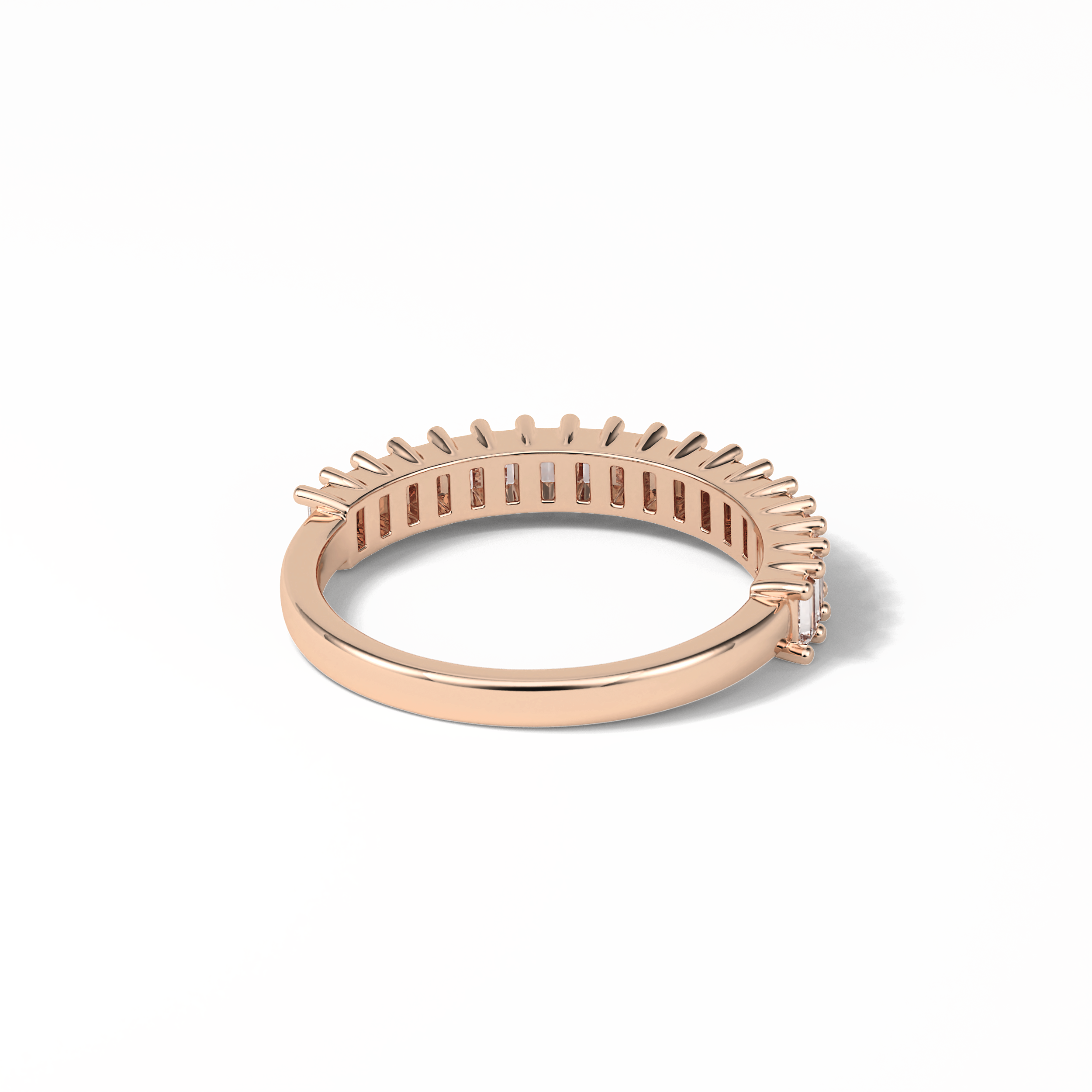 0.5 TCW Baguette Shaped Wedding Band 20