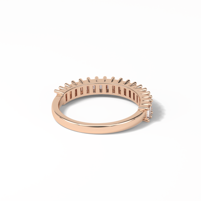0.5 TCW Baguette Shaped Wedding Band