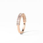 0.5 TCW Baguette Shaped Wedding Band 17