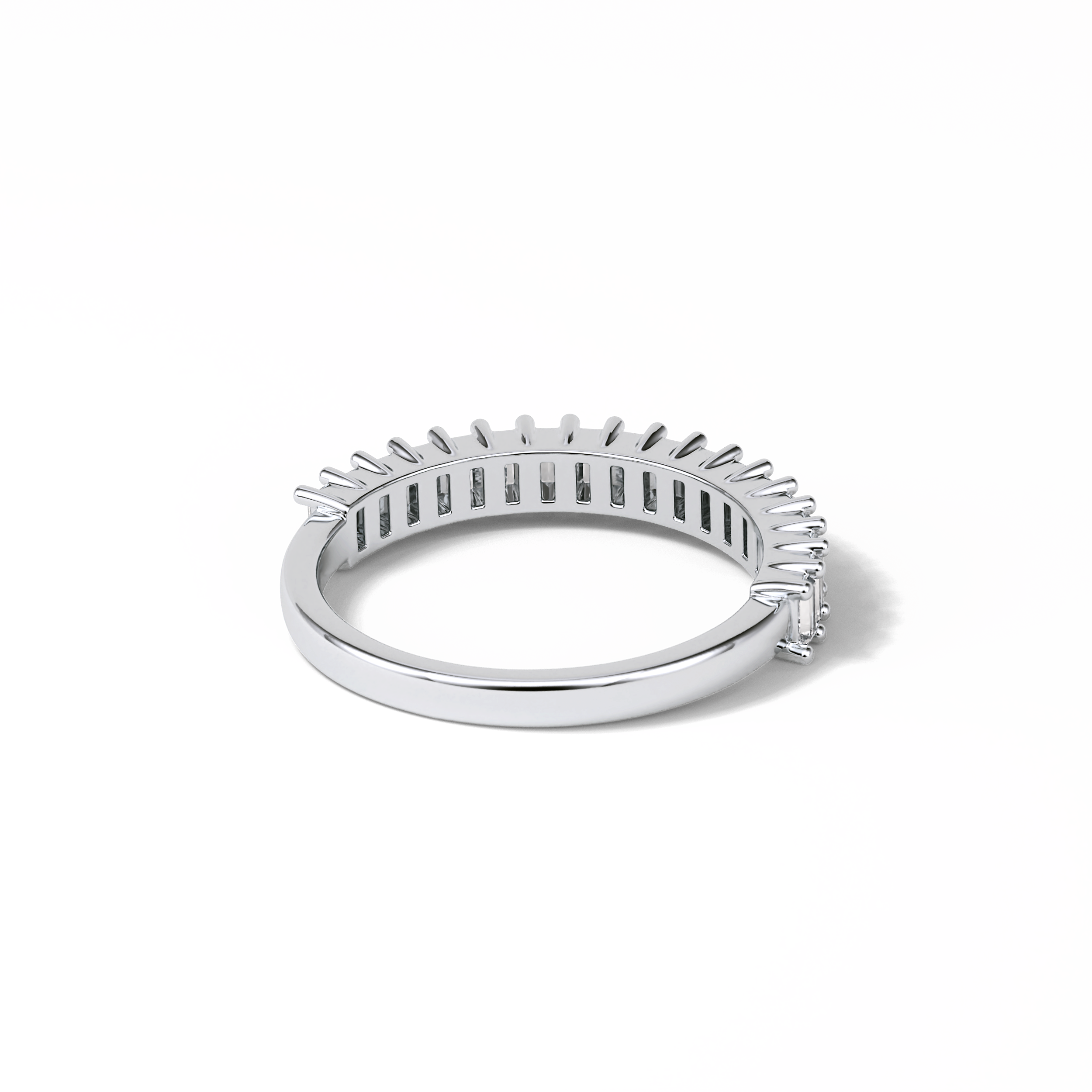 0.5 TCW Baguette Shaped Wedding Band 6