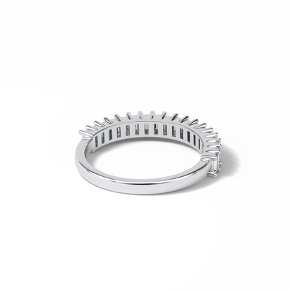 0.5 TCW Baguette Shaped Wedding Band