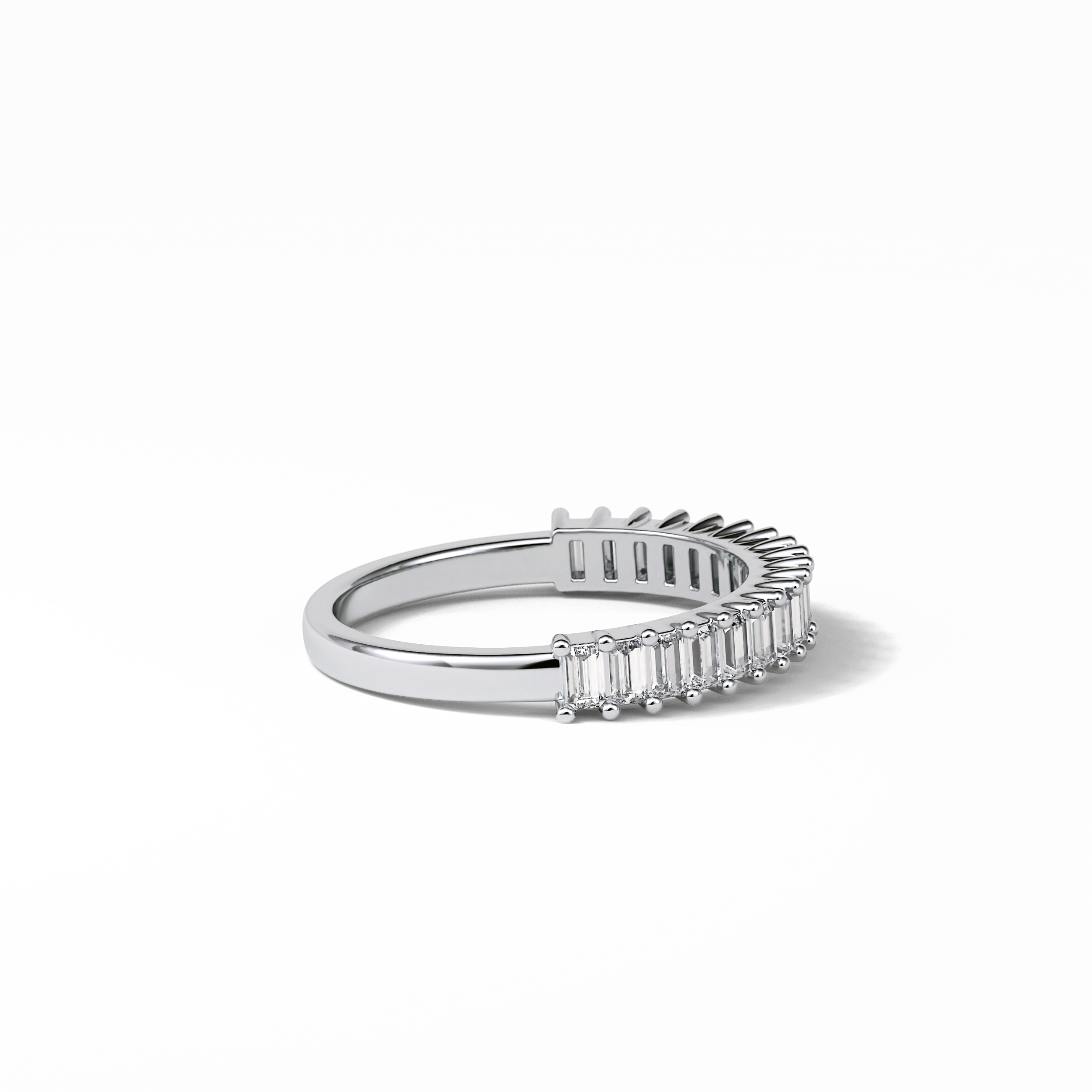 0.5 TCW Baguette Shaped Wedding Band 7