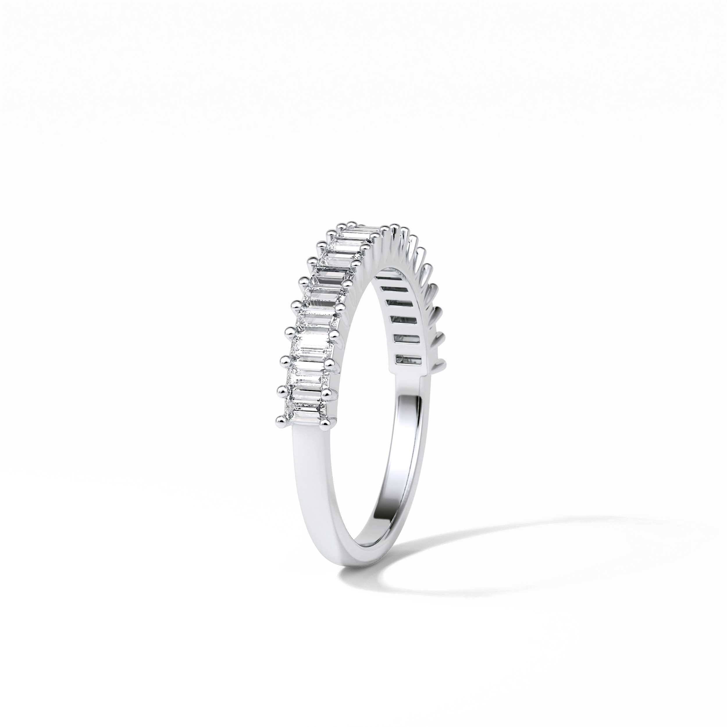 0.5 TCW Baguette Shaped Wedding Band 3