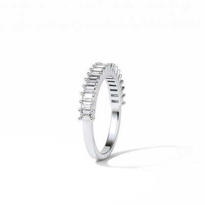 0.5 TCW Baguette Shaped Wedding Band
