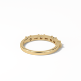 0.42 TCW Baguette and Round Shaped Wedding Band 9