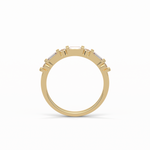 0.42 TCW Baguette and Round Shaped Wedding Band 10