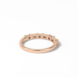 0.42 TCW Baguette and Round Shaped Wedding Band 16