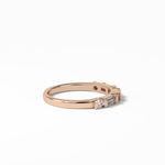 0.42 TCW Baguette and Round Shaped Wedding Band 17