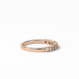 0.42 TCW Baguette and Round Shaped Wedding Band 17