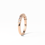 0.42 TCW Baguette and Round Shaped Wedding Band 19