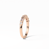 0.42 TCW Baguette and Round Shaped Wedding Band 19
