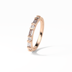 0.42 TCW Baguette and Round Shaped Wedding Band 20