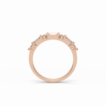 0.42 TCW Baguette and Round Shaped Wedding Band 21