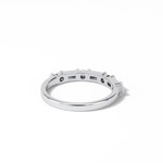0.42 TCW Baguette and Round Shaped Wedding Band 2