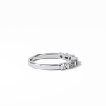 0.42 TCW Baguette and Round Shaped Wedding Band 3