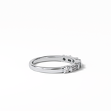 0.42 TCW Baguette and Round Shaped Wedding Band 3
