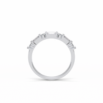 0.42 TCW Baguette and Round Shaped Wedding Band 7
