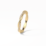0.16 TCW Round Shaped Wedding Band 9