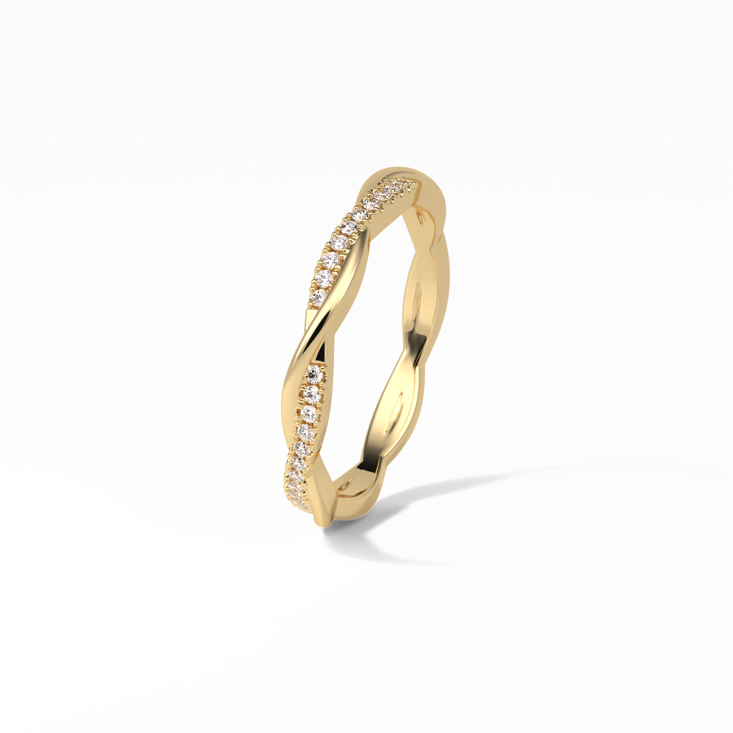 0.16 TCW Round Shaped Wedding Band 9