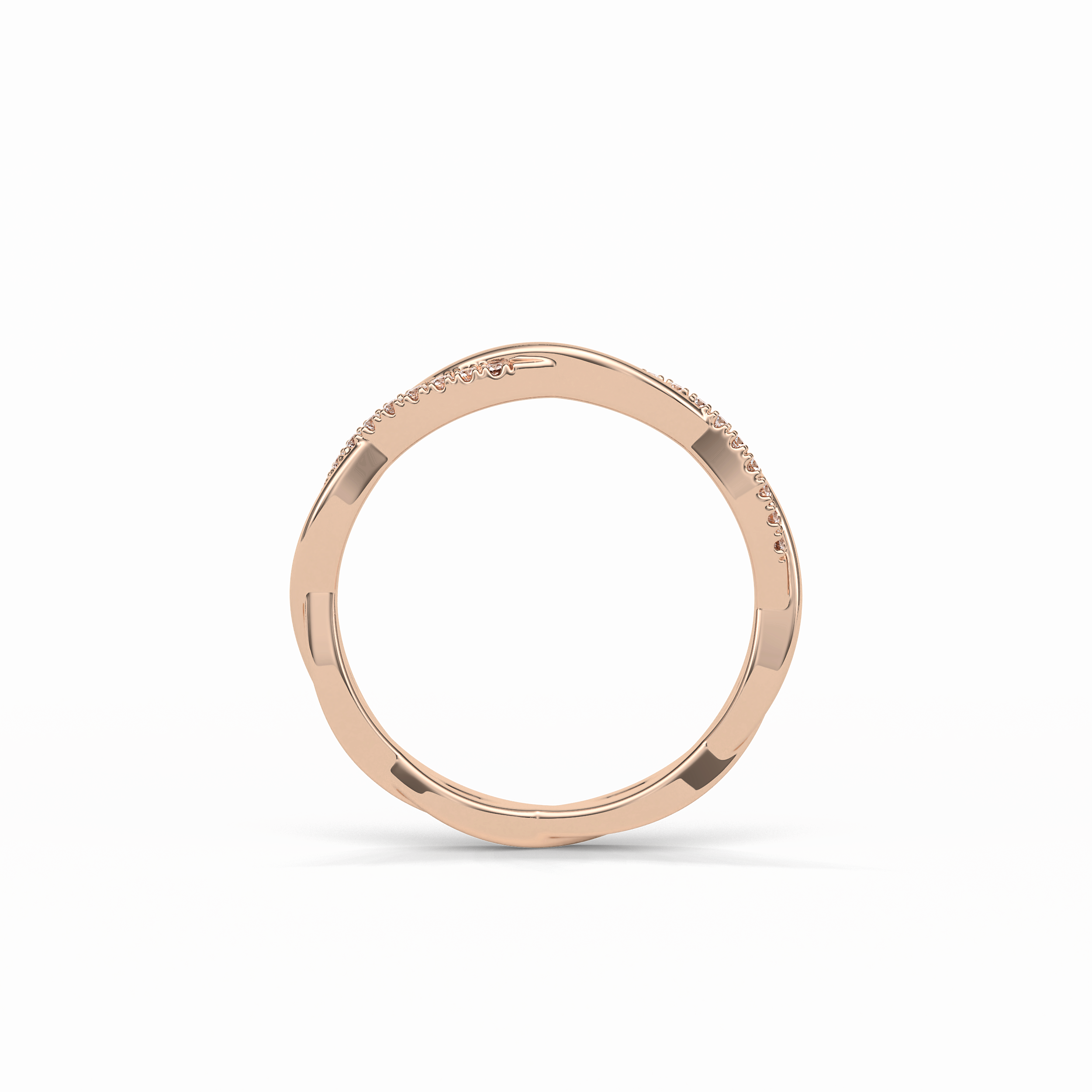 0.16 TCW Round Shaped Wedding Band 17