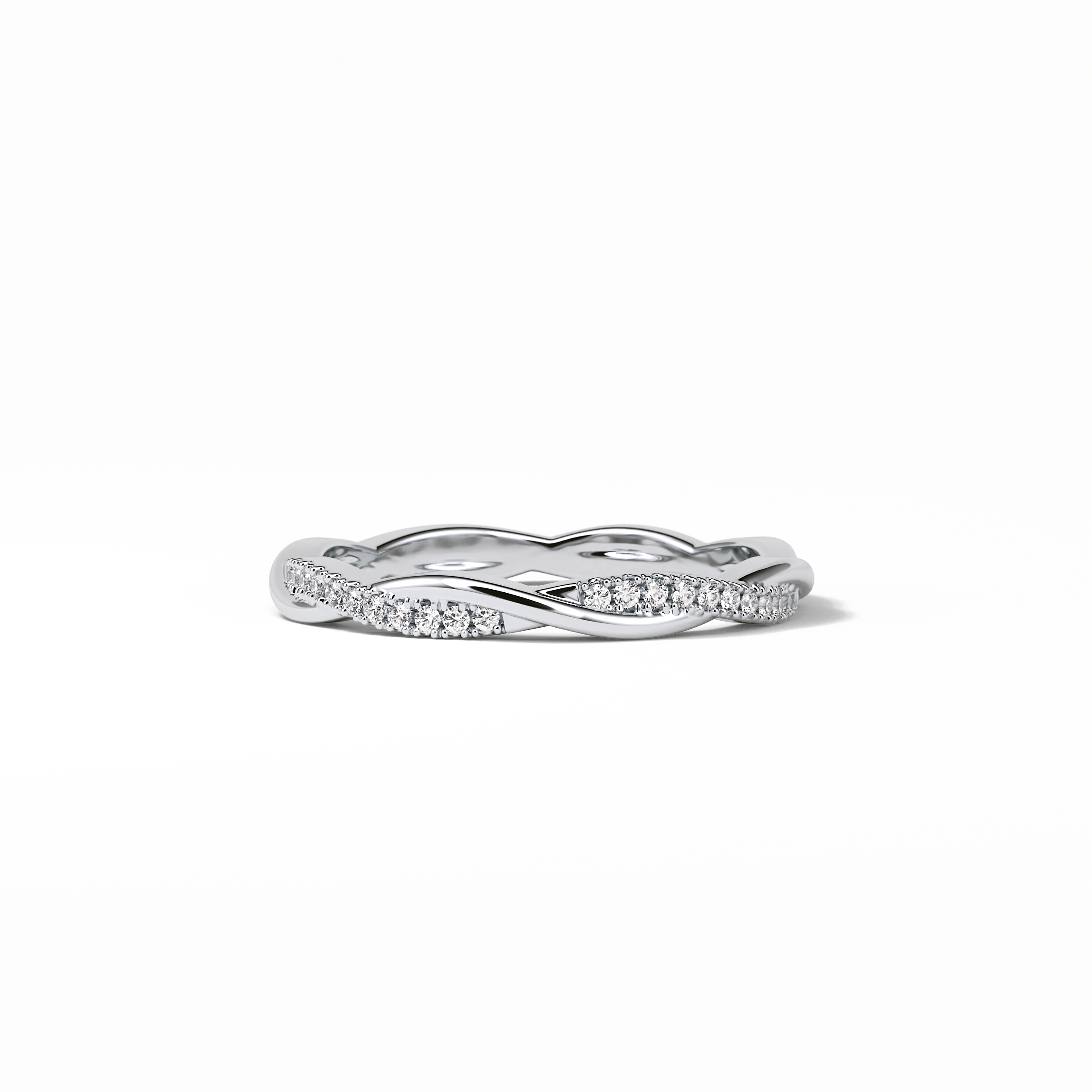 0.16 TCW Round Shaped Wedding Band 1