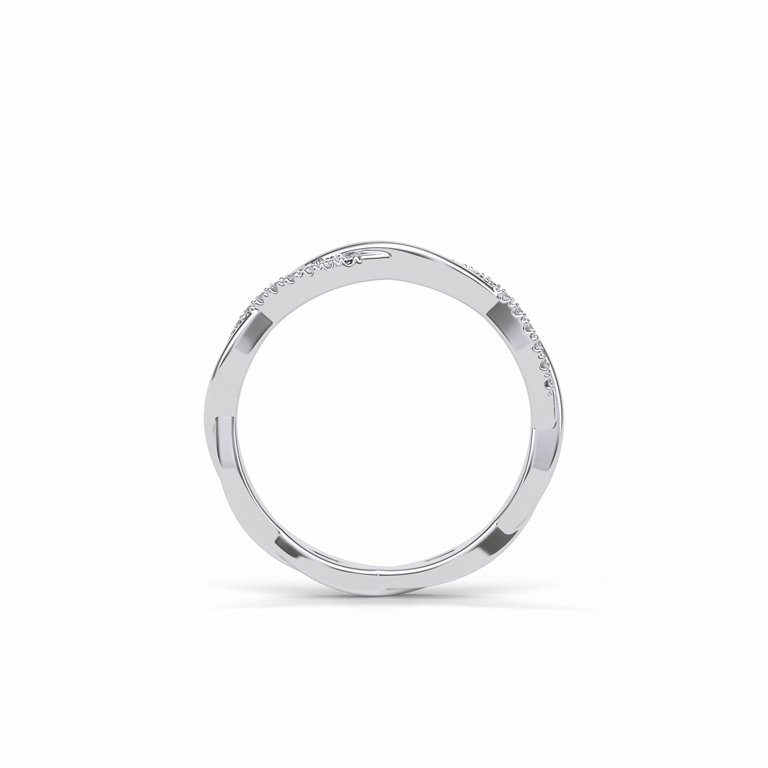 0.16 TCW Round Shaped Wedding Band 4