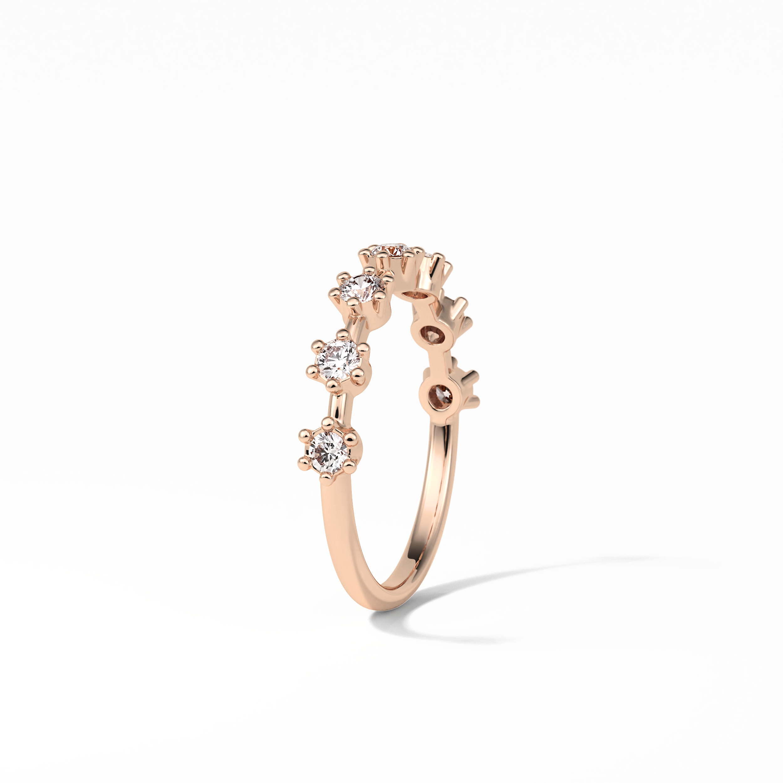 0.49 TCW Round Shaped Wedding Band 17