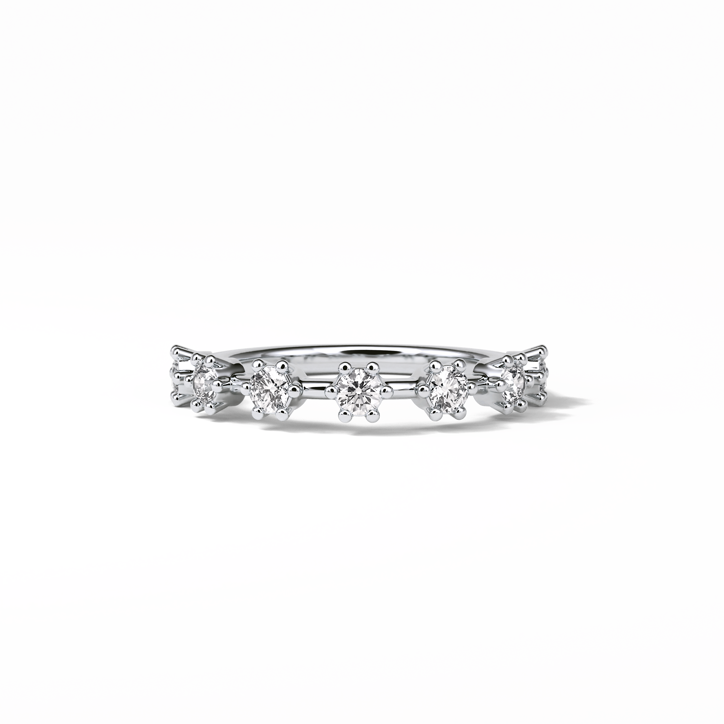 0.49 TCW Round Shaped Wedding Band 1