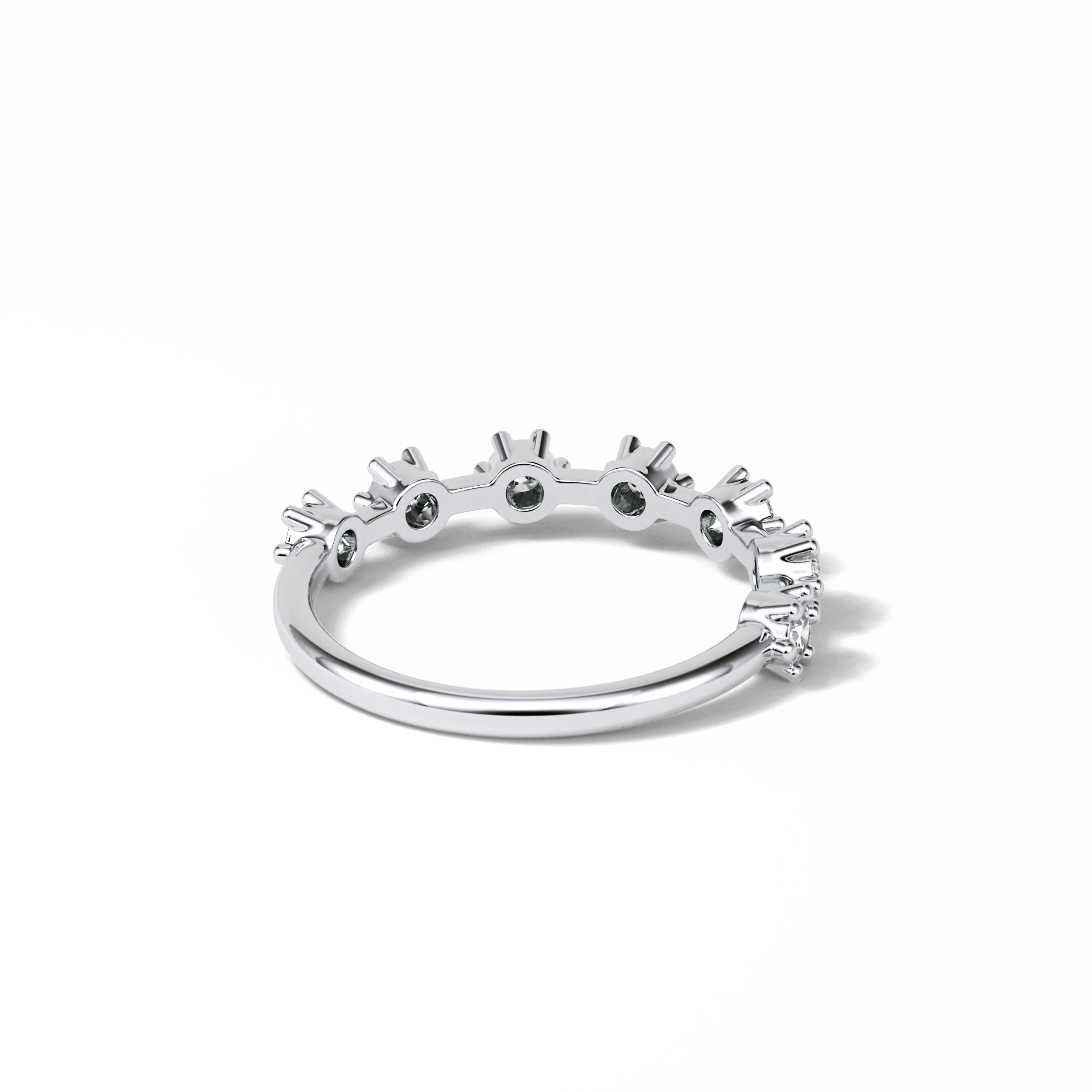 0.49 TCW Round Shaped Wedding Band 7