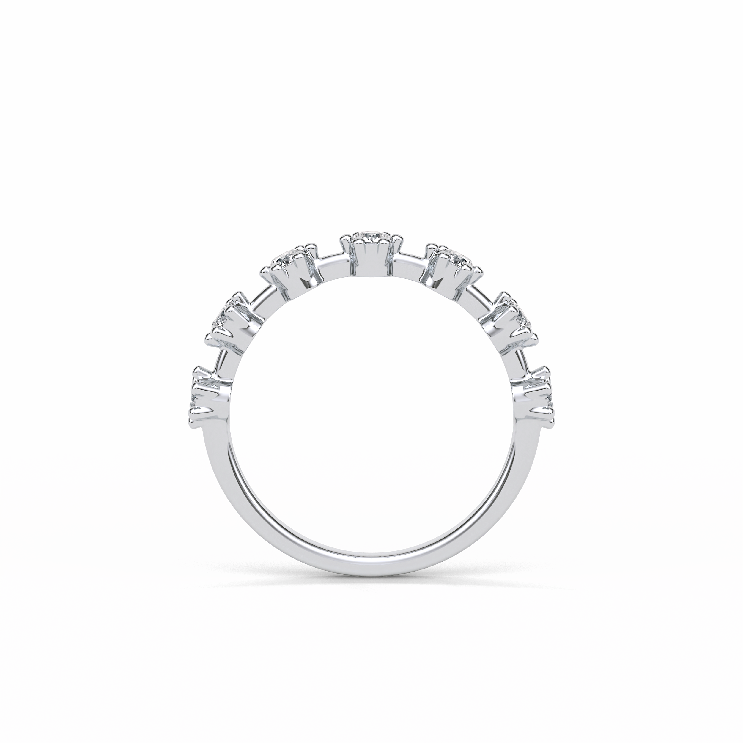 0.49 TCW Round Shaped Wedding Band 5
