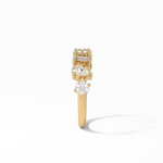 1.4 TCW Pear, Baguette & Round Shaped Wedding Band 10