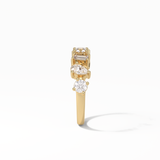 1.4 TCW Pear, Baguette & Round Shaped Wedding Band 10