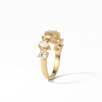 1.4 TCW Pear, Baguette & Round Shaped Wedding Band 11