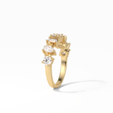 1.4 TCW Pear, Baguette & Round Shaped Wedding Band 11
