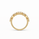 1.4 TCW Pear, Baguette & Round Shaped Wedding Band 9
