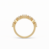 1.4 TCW Pear, Baguette & Round Shaped Wedding Band 9