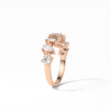 1.4 TCW Pear, Baguette & Round Shaped Wedding Band 19