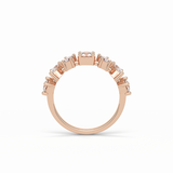 1.4 TCW Pear, Baguette & Round Shaped Wedding Band 21