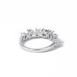 1.4 TCW Pear, Baguette & Round Shaped Wedding Band 2
