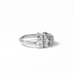1.4 TCW Pear, Baguette & Round Shaped Wedding Band 3