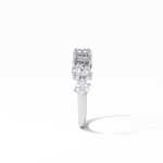 1.4 TCW Pear, Baguette & Round Shaped Wedding Band 4