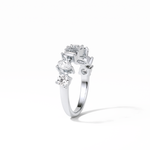 1.4 TCW Pear, Baguette & Round Shaped Wedding Band 5