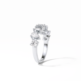 1.4 TCW Pear, Baguette & Round Shaped Wedding Band 5