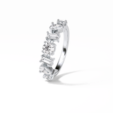 1.4 TCW Pear, Baguette & Round Shaped Wedding Band 6