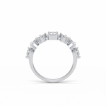 1.4 TCW Pear, Baguette & Round Shaped Wedding Band 12