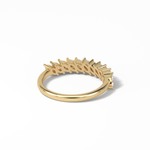 0.78 TCW Marquise Shaped Wedding Band 11