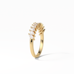 0.78 TCW Marquise Shaped Wedding Band 14