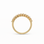 0.78 TCW Marquise Shaped Wedding Band 10