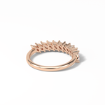 0.78 TCW Marquise Shaped Wedding Band 17